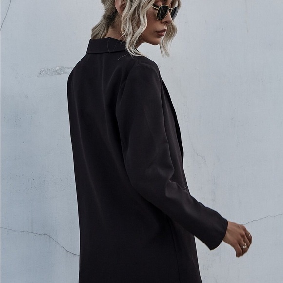 Classic Black collar open front classic blazer Office Work - Picture 7 of 7